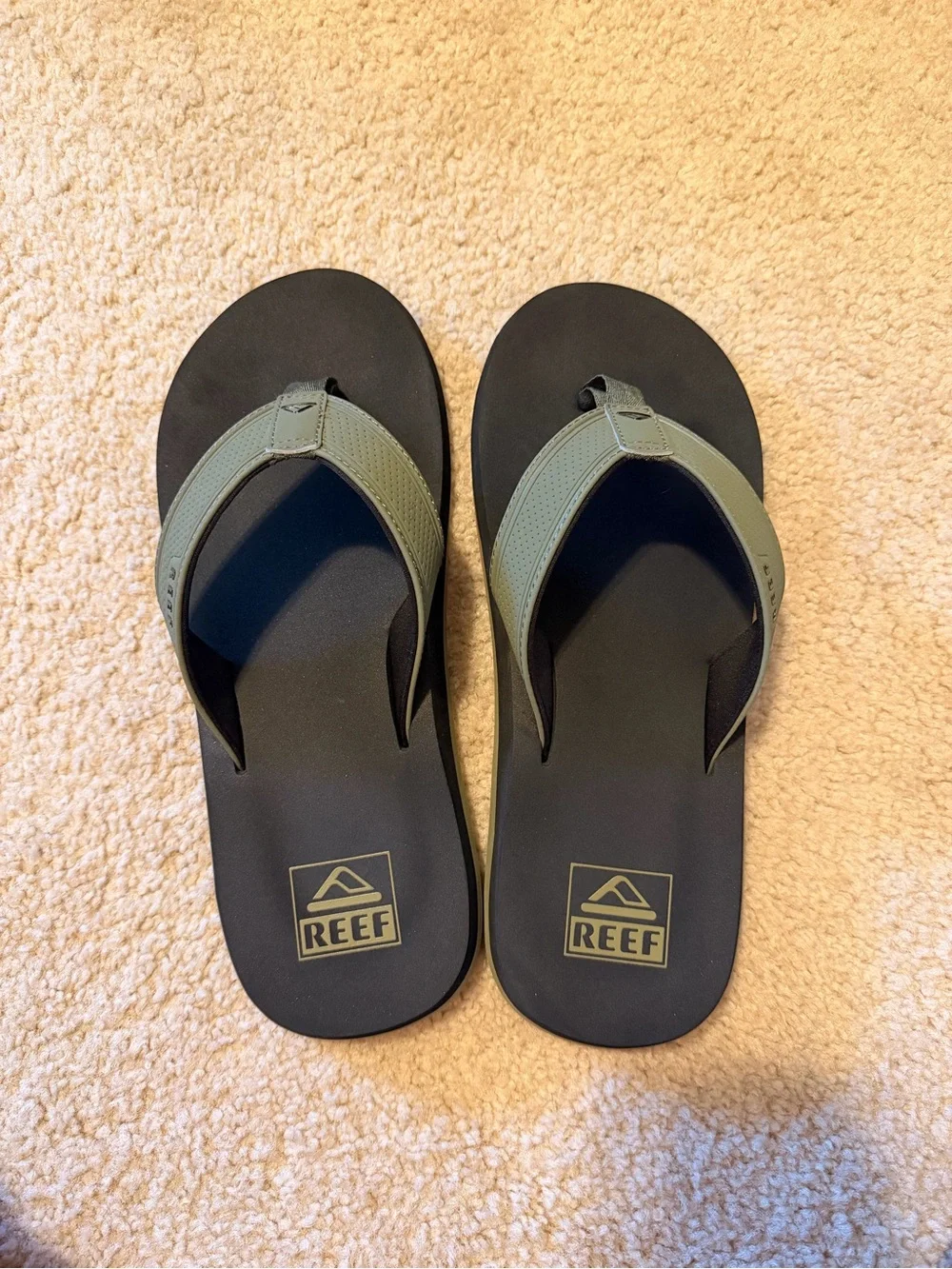 Reef Olive Green and Black Men's Sandals